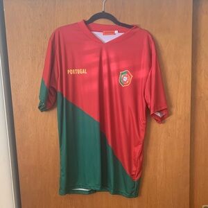 Portugal Soccer Jersey Red and Green